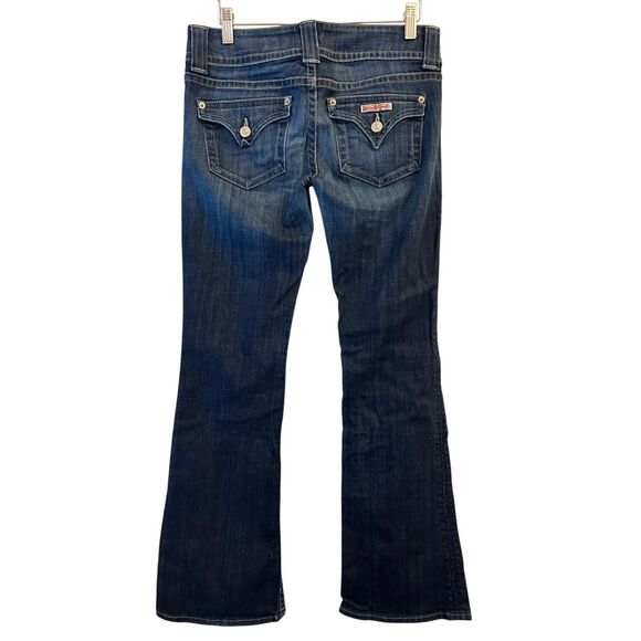 Y2K Hudson Signature Flap pockets low-rise Boot cut jeans size 28 petite length! - Picture 2 of 11
